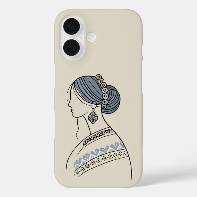 Eleganter Fall des ukrainischen Folk Art iPhone Case-Mate iPhone Hülle (Rückseite)