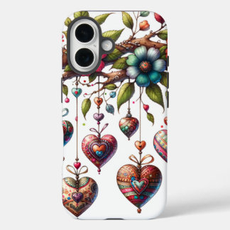 Eleganter Fall für die Blumenzweige iPhone 16 Hülle