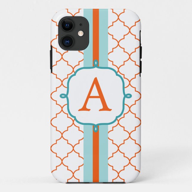 Eleganter Fall Monogram Phone 5 Case-Mate iPhone Hülle (Rückseite)