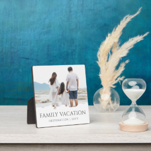 Eleganter Familienurlaub   Foto für Familienreisen Fotoplatte