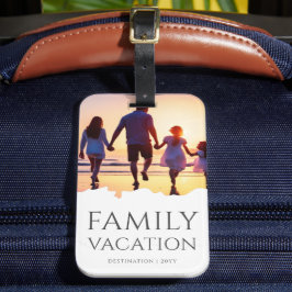 Eleganter Familienurlaub | Foto für Familienreisen Gepäckanhänger