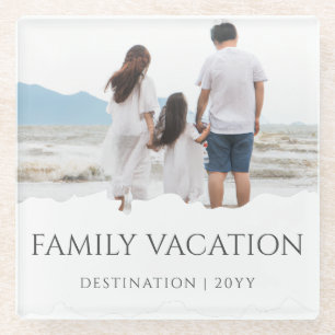 Eleganter Familienurlaub   Foto für Familienreisen Glasuntersetzer