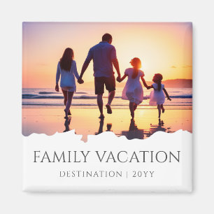 Eleganter Familienurlaub Foto für Familienreisen Magnet