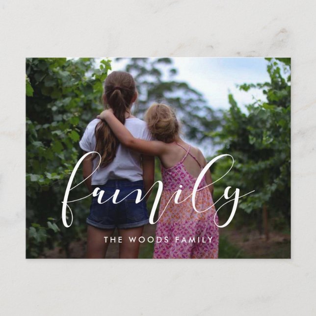 Eleganter Familienurlaub Foto Postkarte (Vorderseite)