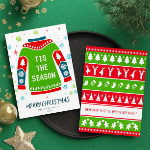 Eleganter farbenfroher Grüner Weihnachtssüßer auße Feiertagskarte