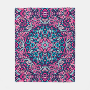 Eleganter farbenfroher nahtloser Muster Duschvorha Fleecedecke