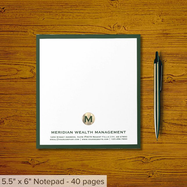 Eleganter finanzieller Notepad Notizblock (Von Creator hochgeladen)