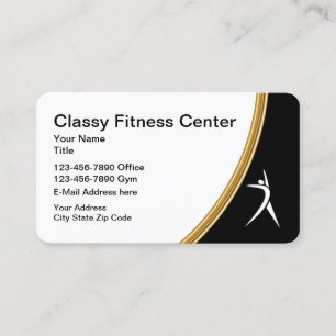 Eleganter Fitness-Personaltrainer Visitenkarte