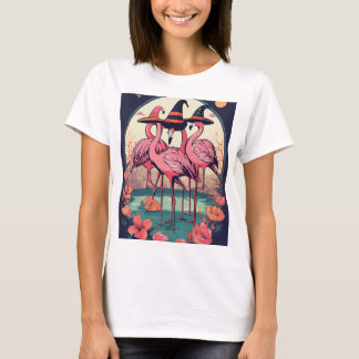 Eleganter Flamingo Illustration T - Shirt
