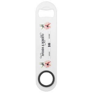 Eleganter Flora Wedding Bottle Opener Speed Flaschenöffner