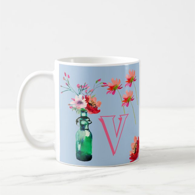 ELEGANTER FLORAL MIT EINER ERSTEN KAFFEETASSE (Links)