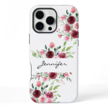 Eleganter Floral Watercolor Rose iPhone/iPad Gehäu