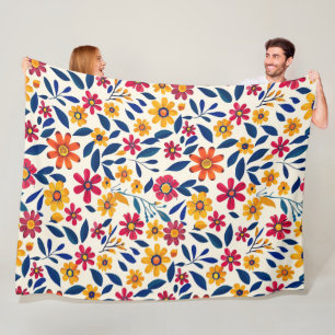 Eleganter floraler Charm 60x80 Fleece Blanket