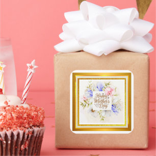 Eleganter floraler Happy Mother's Day Aufkleber