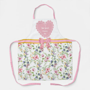 Eleganter, floraler Herzrahmen: für jeden Anlass Schürze