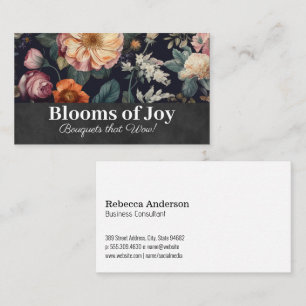 Eleganter floraler Hintergrund Visitenkarte