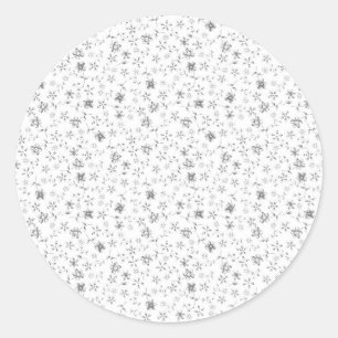 Eleganter floraler Hochzeitsgeschenk-Aufkleber Runder Aufkleber