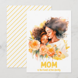 Eleganter floraler Muttertag Feiertagskarte