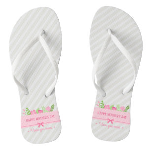 Eleganter floraler Muttertag Flip Flops