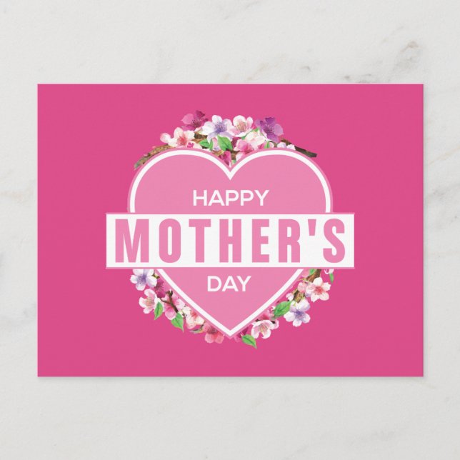 Eleganter floraler Muttertag | Postkarte (Vorderseite)