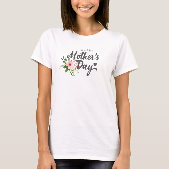 Eleganter floraler Muttertag | SHIRT (Vorderseite)
