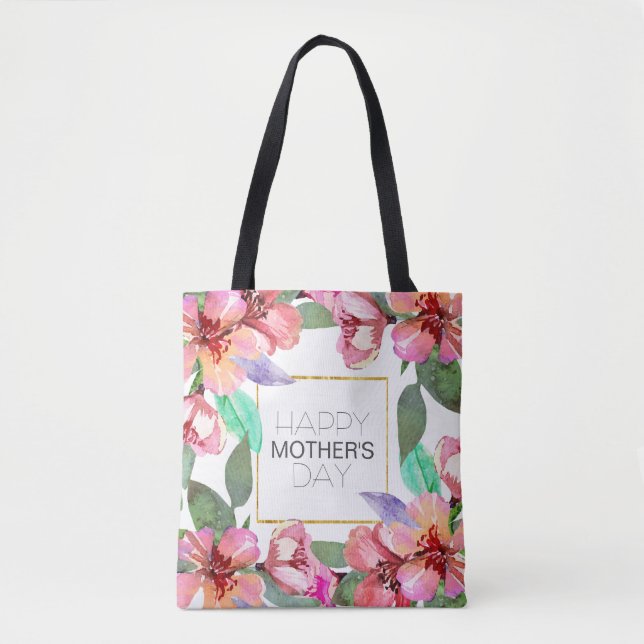 Eleganter floraler Muttertag | Tasche (Vorderseite)