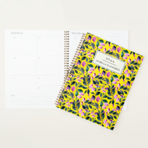 Eleganter floraler Name Watercolor 2025 Planer