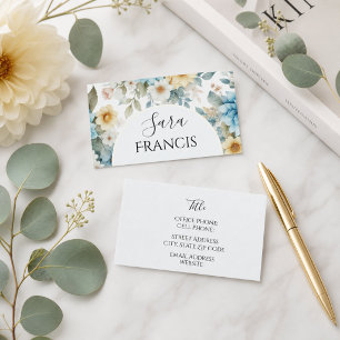 Eleganter floraler Standard, 3,5" x 2,0" Visitenka Visitenkarte
