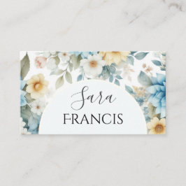 Eleganter floraler Standard, 3,5" x 2,0" Visitenka Visitenkarte