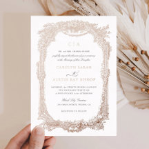 Eleganter floraler Vintage-Ornamentrahmen Hochzeit