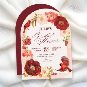 Eleganter floraler Zweig Brautparty Einladung