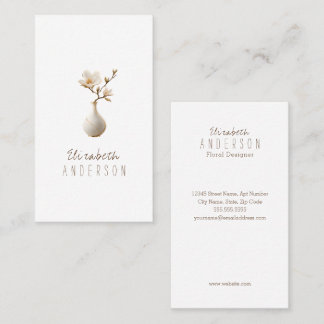 Eleganter Florist Designer Visitenkarte