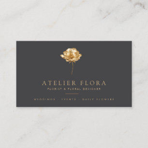 Eleganter Florist & Floralschmuck-Designer Visitenkarte