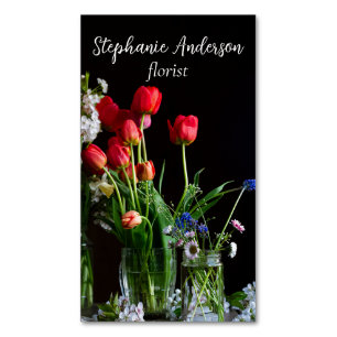 Eleganter Florist Magnetische Visitenkarte