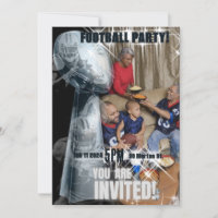 Eleganter Football Player fügt Pic Trophy Einladun
