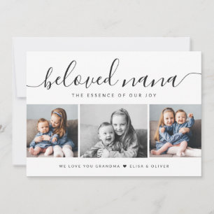 Eleganter Foto Collage Beloved Nana Mütter Day Karte