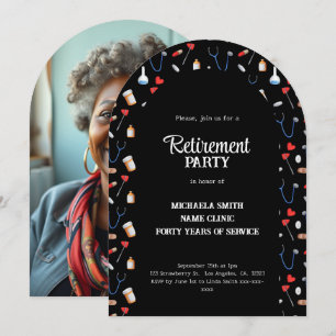 Eleganter Foto für Krankenpflege Einladung