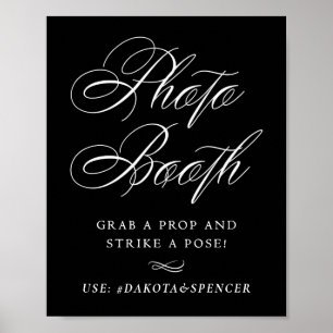 Eleganter Foto-Stand Stricken einer Pose   White S Poster