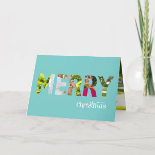 Eleganter Foto-WeihnachtskartePeekaboo in Feiertagskarte