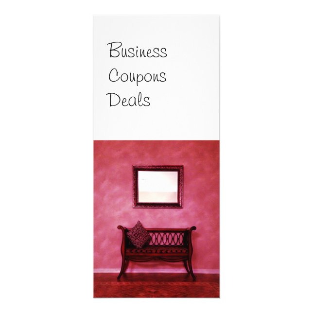 Eleganter Foyer-Sofa-Seat-Spiegel-Innenarchitektur Werbekarte (Vorne)