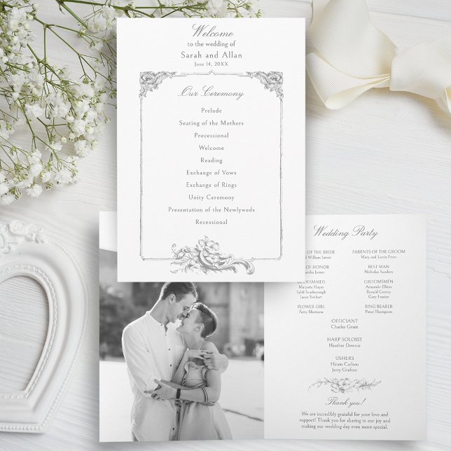 Eleganter französischer Rokoko Floral Programm (Von Creator hochgeladen)