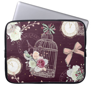 Eleganter französischer Vogelkäfig Laptopschutzhülle