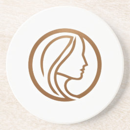 Eleganter Frauen-Logo-Untersetzer Getränkeuntersetzer