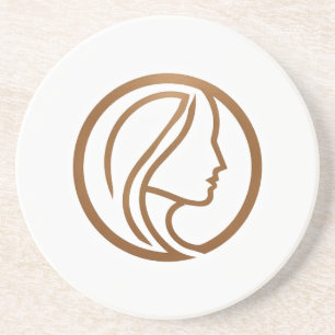 Eleganter Frauen-Logo-Untersetzer Getränkeuntersetzer