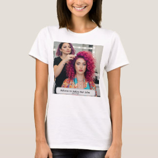 Eleganter Friseur Salon Individuelle Name T-Shirt