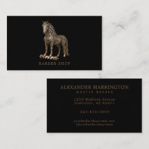 Eleganter Friseursalon Bronze-Mustang-Friseurstang