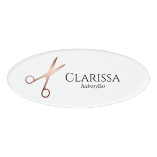 Eleganter Friseursalon der modernen Rose Namenschild
