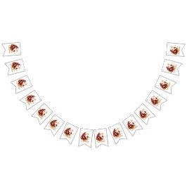 Eleganter Frohe Weihnachten Weihnachtsmann Wimpelkette
