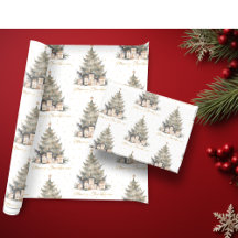 Eleganter Frohe Weihnachtsbaum Gold Minimalistisch
