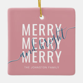 Eleganter fröhlicher und heller Weihnachtsurlaub Keramikornament